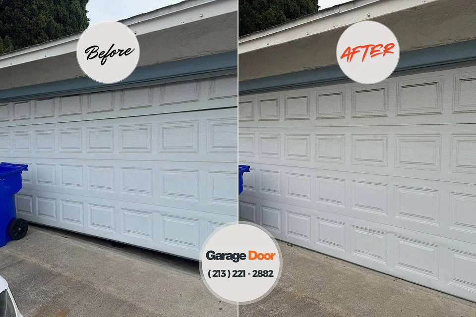 Before and after: garage door repair Skagway, AK